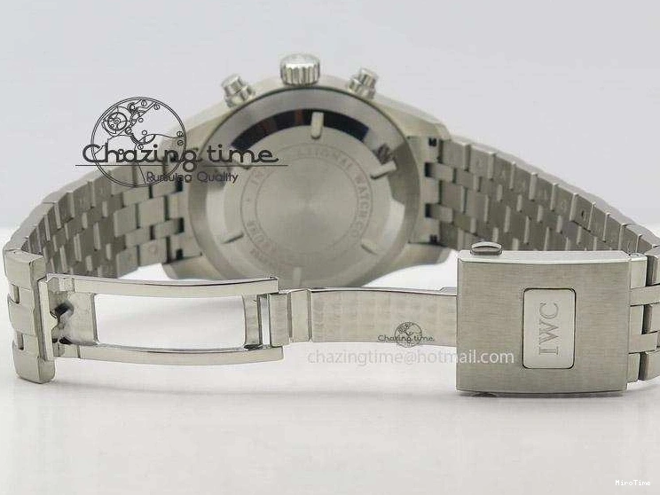 MIROTIME 0114 Minimalist Pilot Chrono 3777 43mm ZF 1:1 Best Edition Black Dial On SS Bracelet A 7364